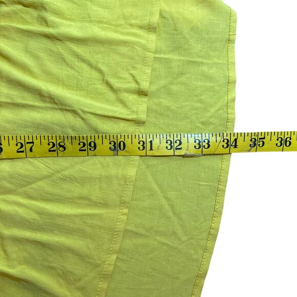 SOLD Torrid Peasant Tiered Yellow Blouse Sleeveless Tunic Top Spring Summer Siz - Picture 8 of 11